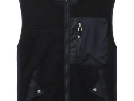 Panelled Wool-Blend Gilet For Cheap