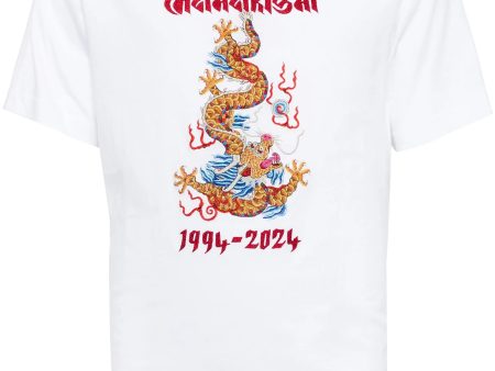 Descending Dragon Organic-Cotton T-Shirt For Sale