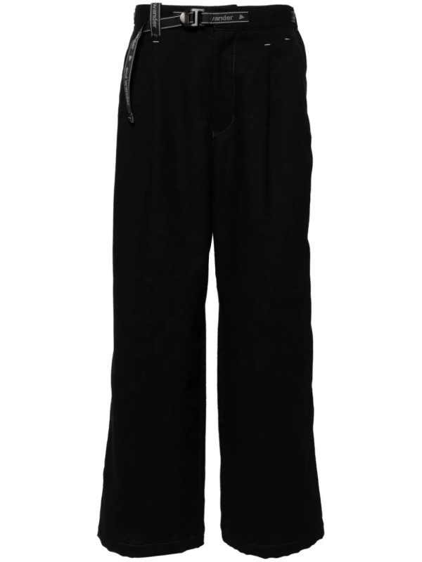 Belted Wool-Blend Trousers For Sale