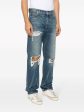 Boxer Distressed Straight-Leg Jeans For Cheap