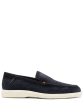 Almond-Toe Suede Loafers Hot on Sale