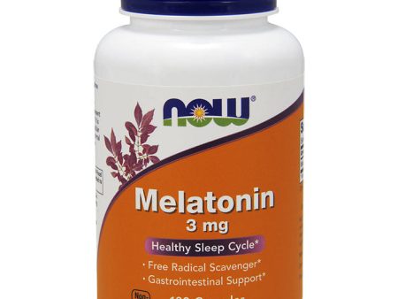 Melatonin 3 mg, Value Size, 180 Capsules, NOW Foods Cheap