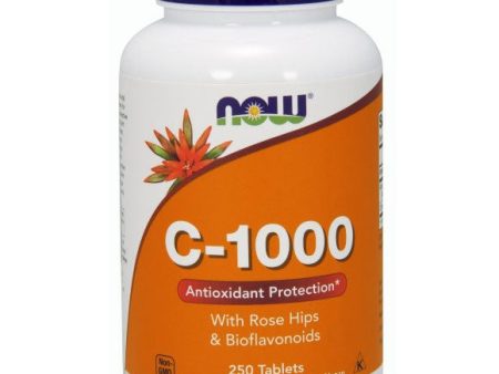 Vitamin C-1000 with Rose Hips 250 Tabs, NOW Foods Online now