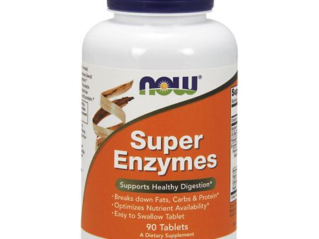 Super Enzymes Tabs, 90 Tablets, NOW Foods Online Sale