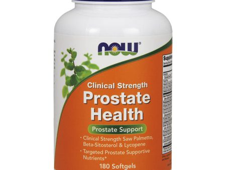 Prostate Health Clinical Strength, Value Size, 180 Softgels, NOW Foods Online