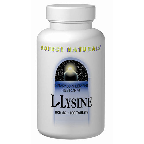 L-Lysine 500mg 100 tabs from Source Naturals Fashion