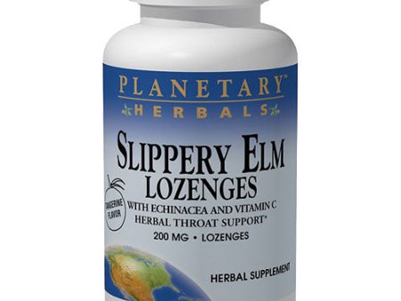 Slippery Elm Lozenge Strawberry, 100 Lozenges, Planetary Herbals Online Hot Sale