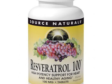 Resveratrol 100 mg, 30 Tablets, Source Naturals Online