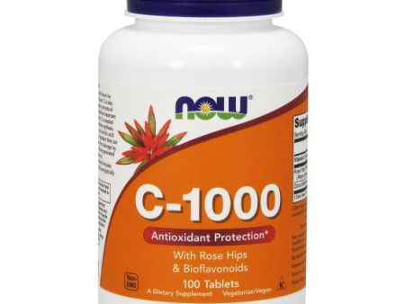 Vitamin C-1000 with Rose Hips, 100 Tablets, NOW Foods Online Sale