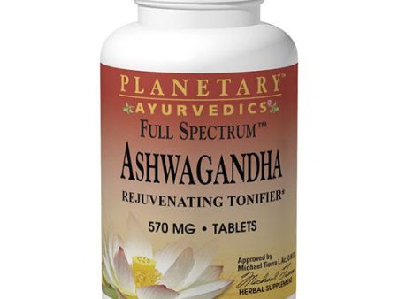 Planetary Ayurvedics Ashwagandha Full Spectrum 570 mg, 120 Tablets, Planetary Herbals Online