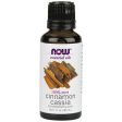 Cinnamon Cassia Oil, Pure Essential Oil, 1 oz, NOW Foods Hot on Sale