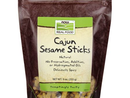 Cajun Sesame Sticks, Deliciously Spicy Snack, 9 oz, NOW Foods Cheap