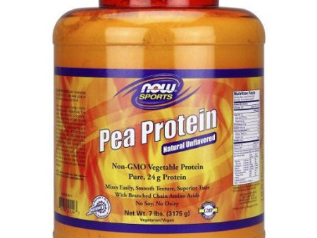 Pea Protein Natural Unflavored, Value Size, 7 lb, NOW Foods Discount