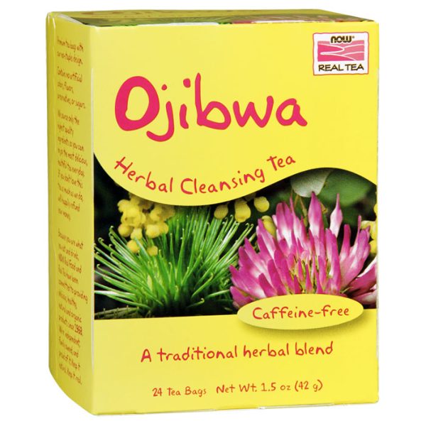 Ojibwa Herbal Cleansing Tea, 24 Tea Bags, NOW Foods Fashion