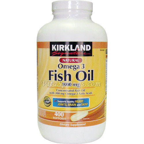 Kirkland Signature Fish Oil Concentrate 1000mg 400 Softgels Online