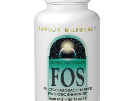 FOS Fructooligosaccharides 1000mg 100 tabs from Source Naturals Sale