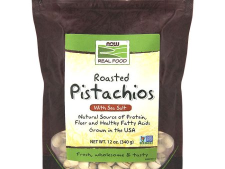 Pistachios Roasted & Salted with Sea Salt, 12 oz, NOW Foods For Discount