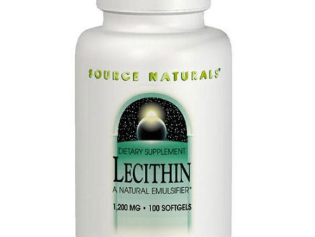 Lecithin 1200mg 200 softgels from Source Naturals Supply