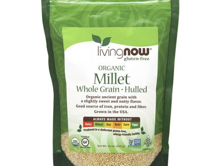 Organic Millet, Hulled, 16 oz, NOW Foods Sale