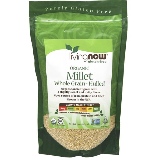 Organic Millet, Hulled, 16 oz, NOW Foods Sale