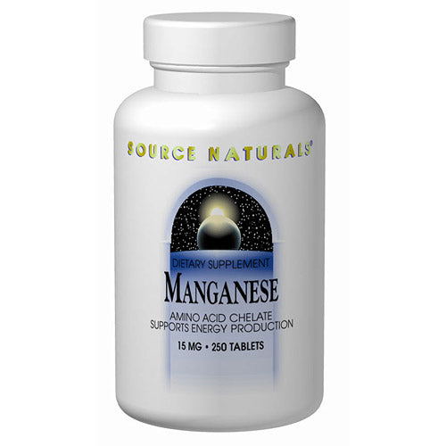 Manganese Chelate 15mg 250 tabs from Source Naturals Hot on Sale