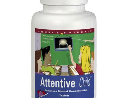 Attentive Child Tabs 120 tablets from Source Naturals Sale