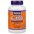 Vitamin E 400 IU, Mixed Tochopherols Unesterified, 250 Softgels, NOW Foods Online Sale