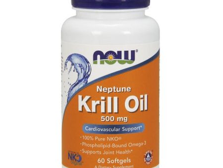 Neptune Krill Oil 500 mg NKO, 60 Softgels, NOW Foods Cheap