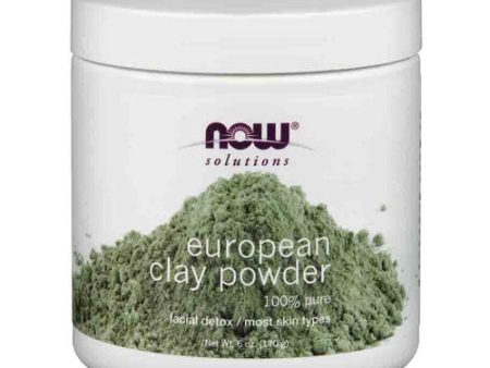 European Clay Powder, Purifying Facial Mask, 6 oz, NOW Foods Online Sale