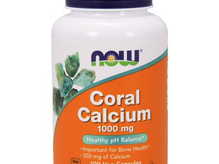 Coral Calcium 1000mg 100 Vcaps, NOW Foods Supply