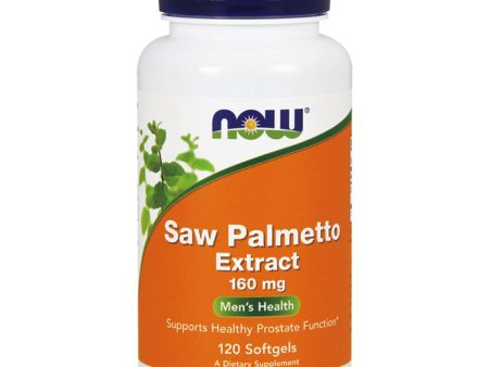 Saw Palmetto Extract 160 mg, 120 Softgels, NOW Foods Supply