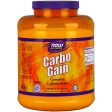 Carbo Gain Powder, Value Size, 8 lb, NOW Foods Online Hot Sale