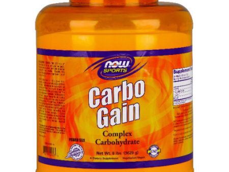 Carbo Gain Powder, Value Size, 8 lb, NOW Foods Online Hot Sale