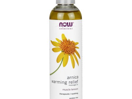 Arnica Warming Relief Massage Oil, 8 oz, NOW Foods Hot on Sale