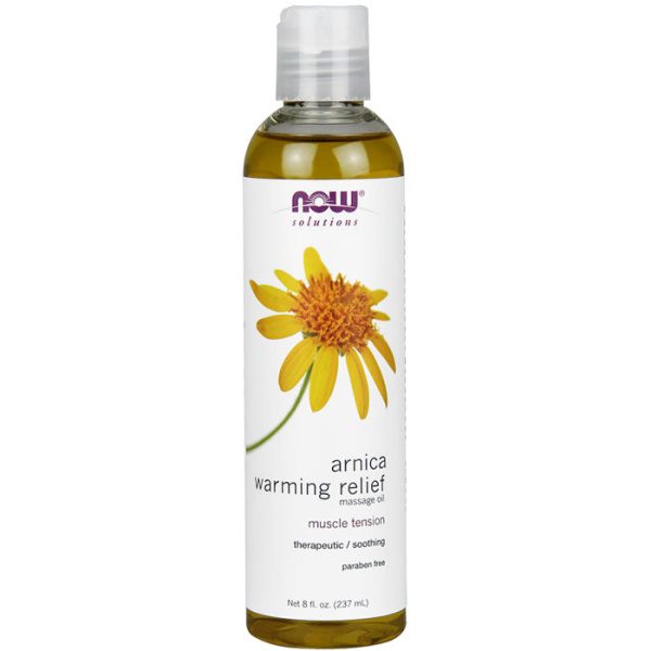 Arnica Warming Relief Massage Oil, 8 oz, NOW Foods Hot on Sale