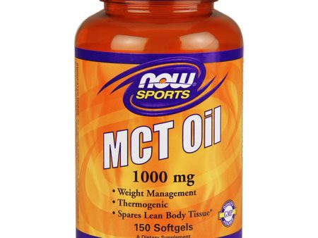 MCT Oil 1000 mg, 150 Softgels, NOW Foods Online Sale