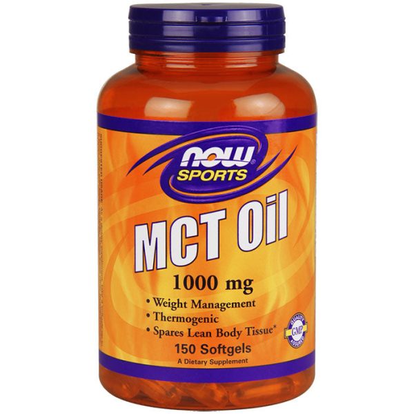 MCT Oil 1000 mg, 150 Softgels, NOW Foods Online Sale