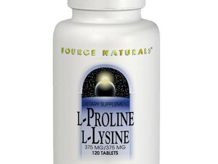 L-Proline L-Lysine 275mg 275mg 60 tabs from Source Naturals For Discount