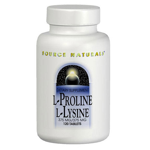 L-Proline L-Lysine 275mg 275mg 60 tabs from Source Naturals For Discount