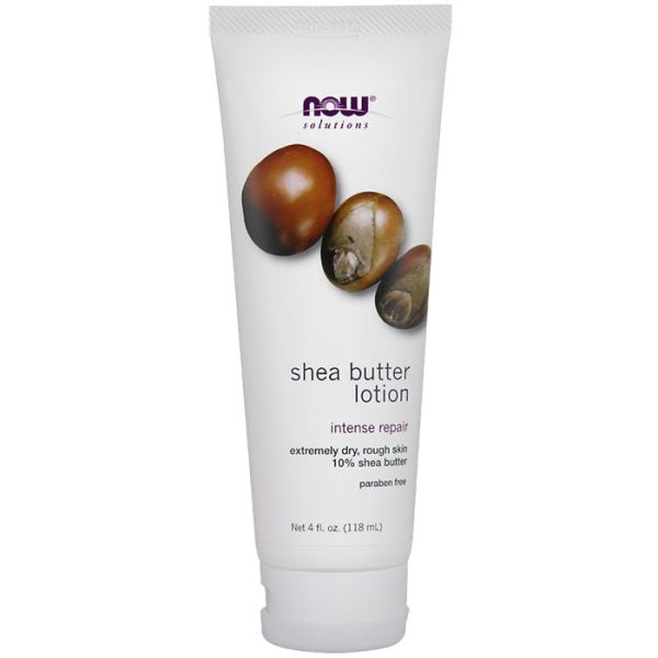 Shea Butter Lotion, 4 oz Tube, NOW Foods Online Sale