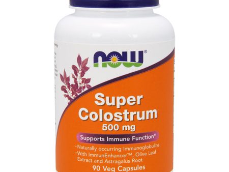 Super Colostrum 500mg 90 Vcaps, NOW Foods Online now