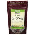 Cacao Nibs Raw Organic, 8 oz, NOW Foods Hot on Sale