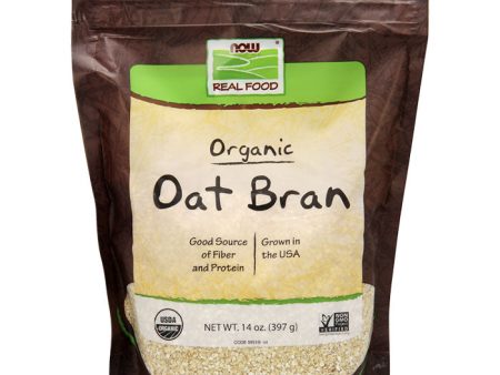 Organic Oat Bran, 14 oz, NOW Foods Hot on Sale