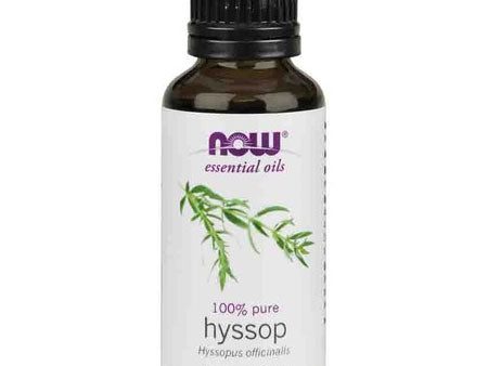 Hyssop Oil, Pure Essential Oil 1 oz, NOW Foods on Sale