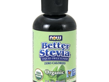 Organic Better Stevia Extract Liquid Sweetener, 2 oz, NOW Foods For Discount