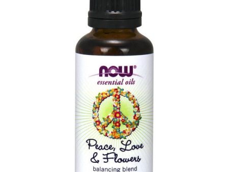 Peace, Love & Flowers Essential Oil Balancing Blend, 1 oz, NOW Foods Supply