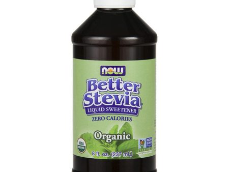 Organic Better Stevia Extract Liquid Sweetener, Value Size, 8 oz, NOW Foods Online Sale