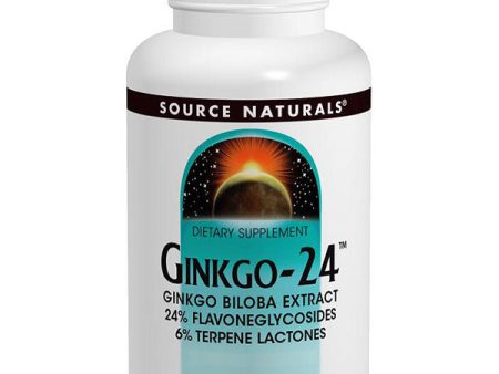 Ginkgo-24 Ginkgo Biloba Extract 60mg 30 tabs from Source Naturals Hot on Sale