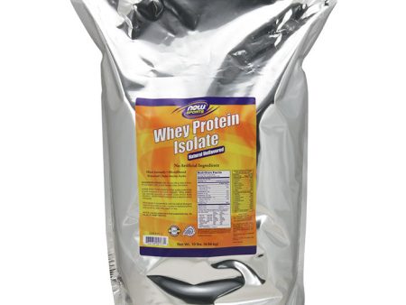 Whey Protein Isolate Unflavored Mega Pack, 10 lb, NOW Foods Supply