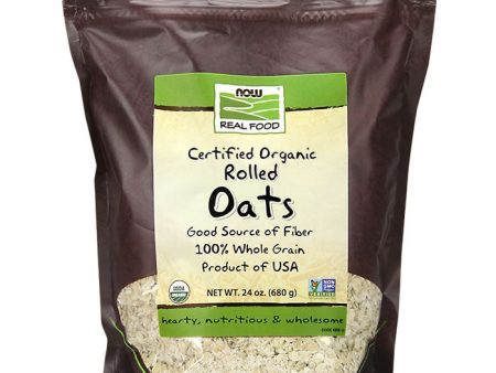 Organic Rolled Oats, 24 oz, NOW Foods For Sale